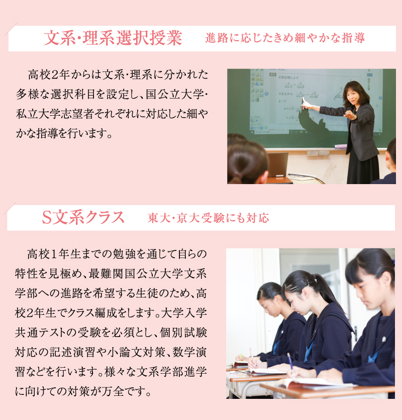 文系・理系選択授業 S文系クラス